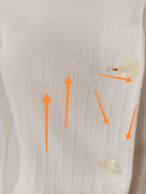 Charger l'image dans la galerie, 1950s - SUBLYM - Deadstock White Cardigan - Sz 2
