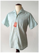 Charger l'image dans la galerie, 1950s - CAREN, Spain - Deadstock Turquoise Rockabilly Shirt - Sz 2
