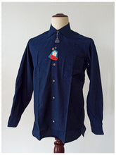 Load image into Gallery viewer, 1950s - JERONIMO SANZ, Spain - Deadstock Blue Shirt with Box - Sz M/L
