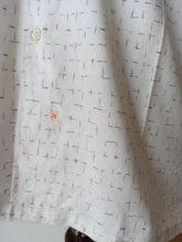Cargar imagen en el visor de la galería, 1950s - JERONIMO SANZ, Spain - Deadstock Black Atomic Rockabilly Shirt - Sz 38
