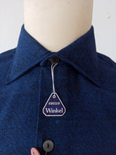 Load image into Gallery viewer, 1950s - JERONIMO SANZ, Spain - Deadstock Blue Shirt with Box - Sz M/L
