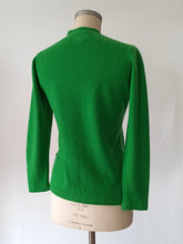 Load image into Gallery viewer, 1950s 1960s - BALLANTYNE, Scotland - Green Thick Cashmere Cardigan
