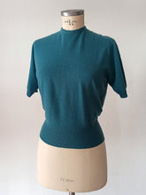Load image into Gallery viewer, 1950s - LILLY WHITES - HAWICK, Scotland - Petrol Cashmere Twin Set
