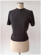 Load image into Gallery viewer, 1950s - BRAEMAR, Scotland - Charcoal Cashmere Jumper
