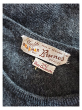 Load image into Gallery viewer, 1950s - BRAEMAR, Scotland - Charcoal Cashmere Jumper
