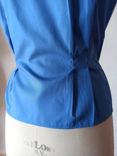 Charger l'image dans la galerie, 1940s 1950s - EXCELLENCE, Paris - Boussac Cotton Blouse - Sz 40

