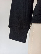 Load image into Gallery viewer, 1950s - CASTAÑER, Spain - Deadstock Black Wool Cardigan - Sz 3
