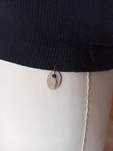 Load image into Gallery viewer, 1950s - CASTAÑER, Spain - Deadstock Black Wool Cardigan - Sz 3

