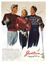 Charger l'image dans la galerie, 1940s - JANTZEN, USA - Iconic Men's Snow Sweater - Sz 40
