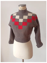 Charger l'image dans la galerie, 1940s - Fabulous Back Zipper Wool Sweater
