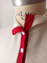Charger l'image dans la galerie, 1950s - CREATION WYL, France - Gorgeous Two Tone Top - Sz 42
