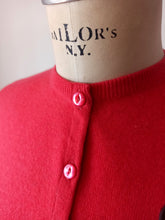 Charger l'image dans la galerie, 1950s - PRINGLE, Scotland - Stunning Red Cashmere Cardigan
