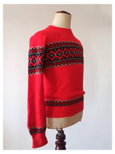 Charger l'image dans la galerie, 1950s - PILGRIM, USA - Red Orlon Men's Sweater - Sz Medium
