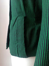Charger l'image dans la galerie, 1940s - BRUERRE, France - Gorgeous New Look Striped Jacket - W30 (76cm)
