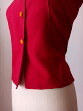 Load image into Gallery viewer, 1950s - Stunning Red Cotton Blouse - W30 (76cm)
