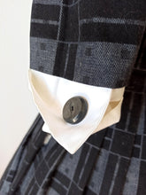 Load image into Gallery viewer, 1950s 1960s - Gorgeous Grey Cotton Dress - W26 (66cm)
