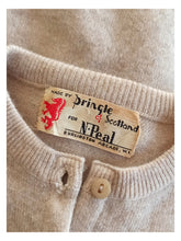 Load image into Gallery viewer, 1950s - PRINGLE, Scotland - Adorable Sand Cashmere Cardigan
