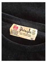 Cargar imagen en el visor de la galería, 1950s 1960s - PRINGLE, Scotland - Black Cashmere Men's Sweater - Sz 40
