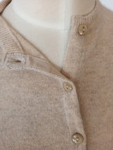 Load image into Gallery viewer, 1950s - PRINGLE, Scotland - Adorable Sand Cashmere Cardigan
