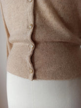 Load image into Gallery viewer, 1950s - PRINGLE, Scotland - Adorable Sand Cashmere Cardigan
