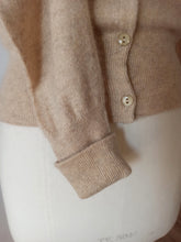 Load image into Gallery viewer, 1950s - PRINGLE, Scotland - Adorable Sand Cashmere Cardigan
