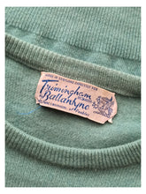Cargar imagen en el visor de la galería, 1950s - BALLANTYNE, Scotland - Turquoise Cashmere Sweater
