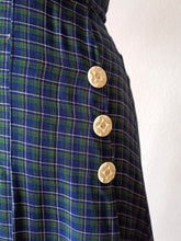 Charger l'image dans la galerie, 1940s - Adorable Flannel Wool Tartan Dress - W31 (80cm)
