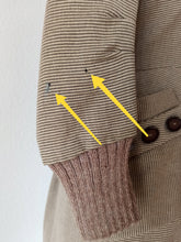 Cargar imagen en el visor de la galería, 1940s - Fabulous Striped Jersey Wool Dress - W29 (74cm)
