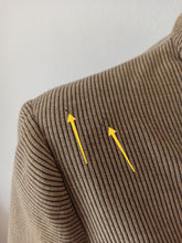 Cargar imagen en el visor de la galería, 1940s - Fabulous Striped Jersey Wool Dress - W29 (74cm)
