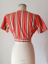Cargar imagen en el visor de la galería, 1950s - PARIS - Delightful Cotton Bolero Dress - W26 (66cm)
