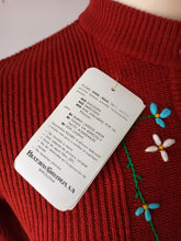 Laden Sie das Bild in den Galerie-Viewer, 1960s - TRICOPOL, Barcelona - Deadstock Embroidered Brick Cardigan - S/M

