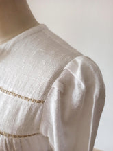Load image into Gallery viewer, 1940s - Gorgeous White Textured Rayon Dress - W30.5 (78cm)
