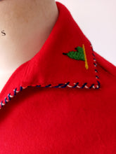 Charger l'image dans la galerie, 1940s 1950s - PRESIDENTE, Mexico - Red Souvenir Jacket - Sz. S/M
