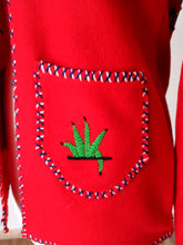 Charger l'image dans la galerie, 1940s 1950s - PRESIDENTE, Mexico - Red Souvenir Jacket - Sz. S/M
