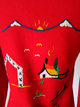 Charger l'image dans la galerie, 1940s 1950s - PRESIDENTE, Mexico - Red Souvenir Jacket - Sz. S/M
