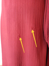 Charger l'image dans la galerie, 1940s - Gorgeous Crimson Brick Rayon Dress - W33 (84cm)
