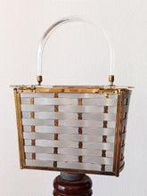Cargar imagen en el visor de la galería, 1950s - MAJESTIC - Lucite Metal Basket Purse
