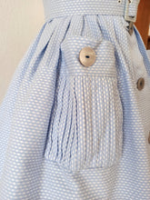 Charger l'image dans la galerie, 1950s - LE SIGNE DE PARIS - Precious Cotton Dress - W26 (66cm)
