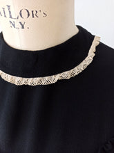 Load image into Gallery viewer, 1930s 1940s - Superb Black Silk Crepe Dress - W28.5 (72cm)
