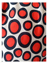 Cargar imagen en el visor de la galería, 1950s 1960s - Stunning Printed Cotton Dress - W27 (68cm)
