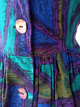 Load image into Gallery viewer, 1950s - Stunning "Teenager Print" Abstract Cotton Dress - W28.5 (72cm)
