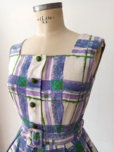 Load image into Gallery viewer, 1950s 1960s - MARIE BONHEUR, Paris - Adorable Cotton Dress - W27 (68cm)
