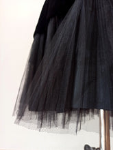 Load image into Gallery viewer, 1950s - Spectacular Rhinestones Fishtail Velvet Dress - W25 (64cm)
