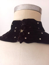 Load image into Gallery viewer, 1950s - Spectacular Rhinestones Fishtail Velvet Dress - W25 (64cm)
