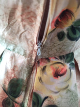 Load image into Gallery viewer, 1950s - LE REUSSI, Paris - Exquisite Roseprint Dress - W28.5 (72cm)
