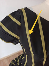 Load image into Gallery viewer, 1950s - Stunning Black &amp; Green Satin Dress - W28.5 (72cm)
