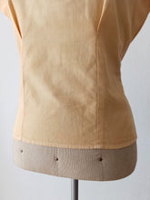 Charger l'image dans la galerie, 1940s 1950s - Adorable Buttercream Cotton Blouse - W31.5 (80cm)

