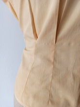 Charger l'image dans la galerie, 1940s 1950s - Adorable Buttercream Cotton Blouse - W31.5 (80cm)
