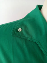 Laden Sie das Bild in den Galerie-Viewer, 1950s 1960s - CHERIE MODELL, France - Green Cotton Blouse - Sz 42
