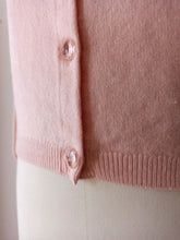 Load image into Gallery viewer, 1960s - BALLANTYNE, Scotland - Adorable Pale Pink Cashmere Cardigan
